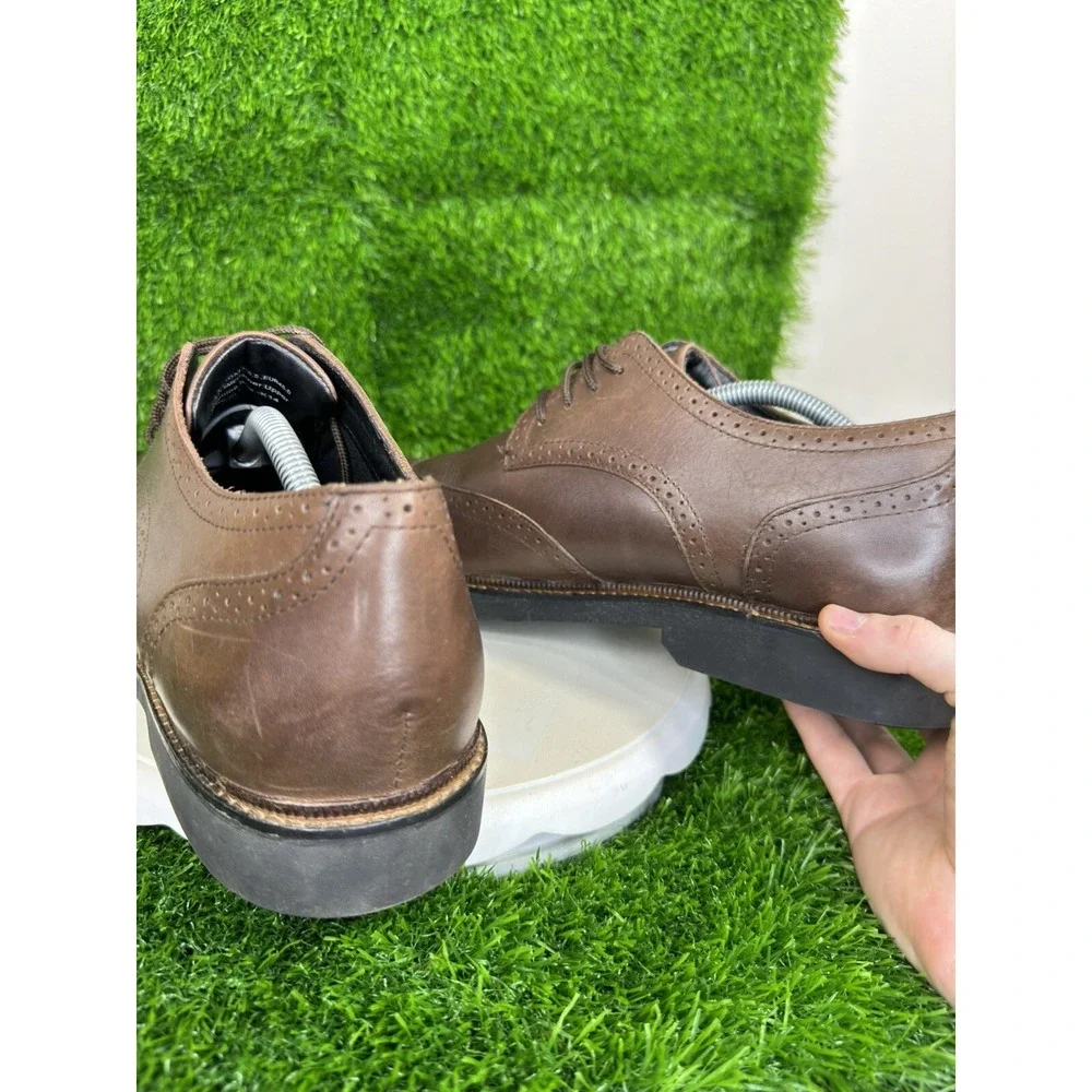 Apex LT710M Men's Oxford Dress Shoe Wingtip Brown Size 11.5 M